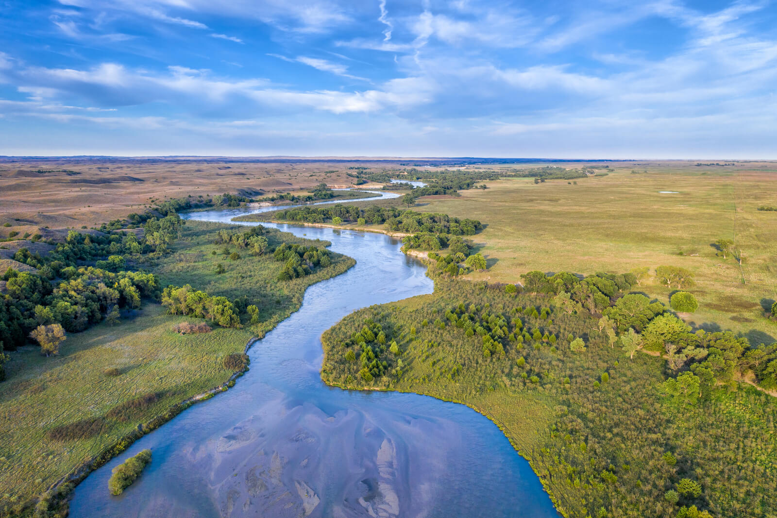 Overhead view of Shutterstock Wetlands